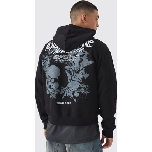 Sudadera Recta Con Capucha Y Estampado Homme - boohoo - Modalova