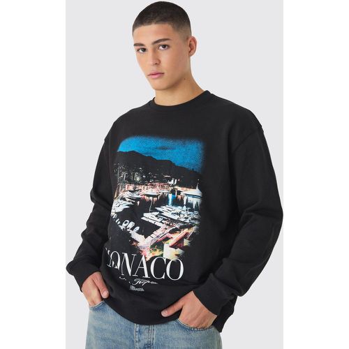 Sudadera Oversize Con Estampado Gráfico De Monaco Saint Tropez - boohoo - Modalova