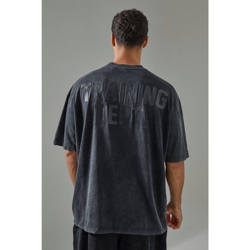 Camiseta Man Active Oversize Con Lavado A La Piedra Y Estampado Training Dept - boohoo - Modalova