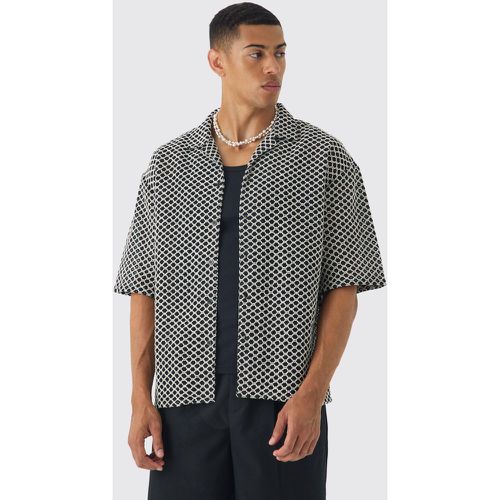 Camicia oversize a maniche corte con rever - boohoo - Modalova