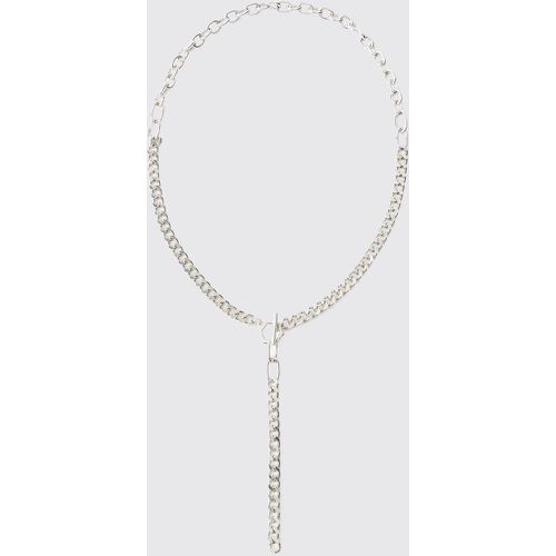 Collana a catena spessa in argento - boohoo - Modalova