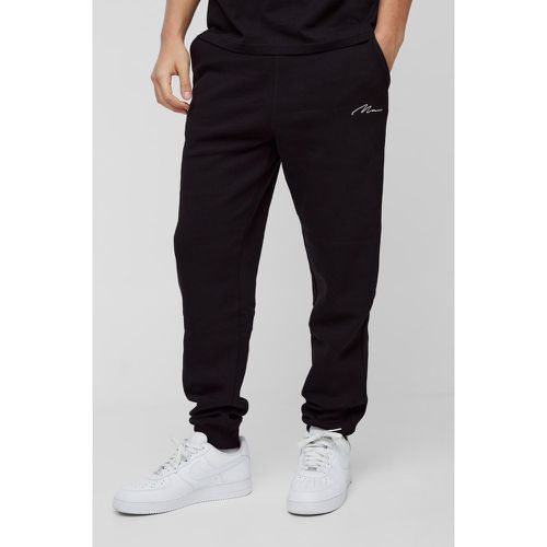 Pantaloni tuta Regular Fit con firma Man - boohoo - Modalova