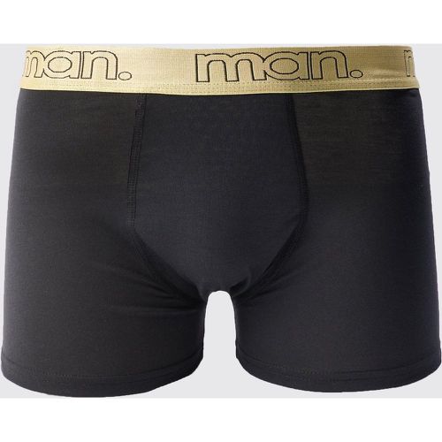 Boxer Man Gold con fascia in vita - boohoo - Modalova