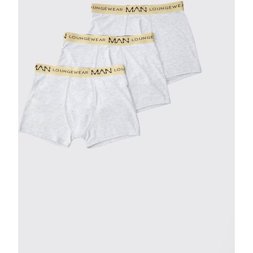 Boxer Man Gold con fascia in vita - set di 3 paia - boohoo - Modalova