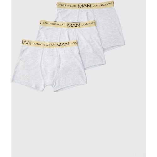 Boxer Man Gold con fascia in vita - set di 3 paia - boohoo - Modalova