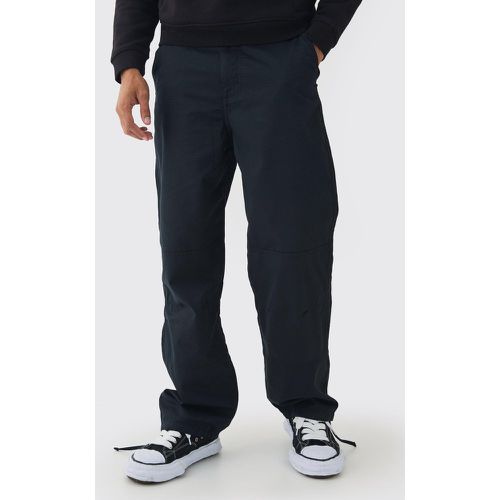 Pantaloni rilassati in nylon ripstop con trama - boohoo - Modalova