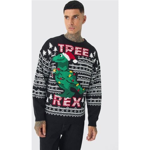 Jersey Tall Navideño Con Estampado Tree Rex - boohoo - Modalova