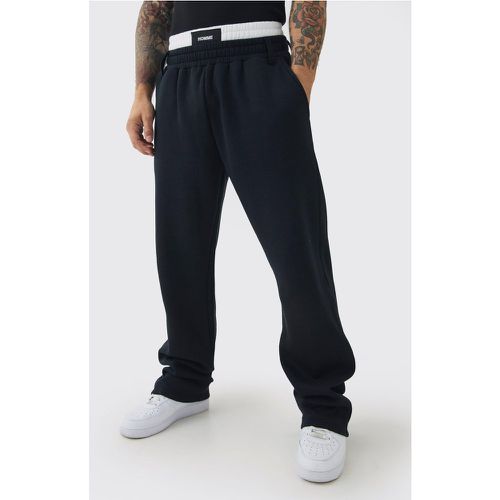 Relaxed Fit Double Waistband Jogger - boohoo - Modalova