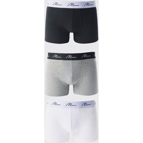 Pack De 3 Calzoncillos Con Firma Man De Colores Mixtos - boohoo - Modalova