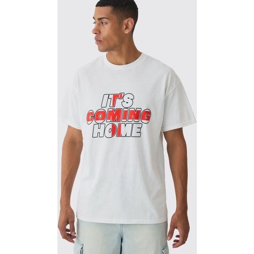 T-shirt oversize con slogan It's Coming Home - boohoo - Modalova
