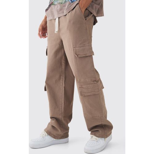 Pantalón Cargo Elástico Holgado - boohoo - Modalova