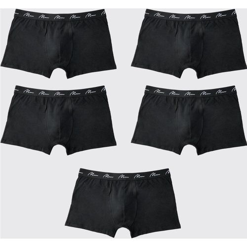 Boxer Plus Size con scritta Man - set di 5 paia - boohoo - Modalova