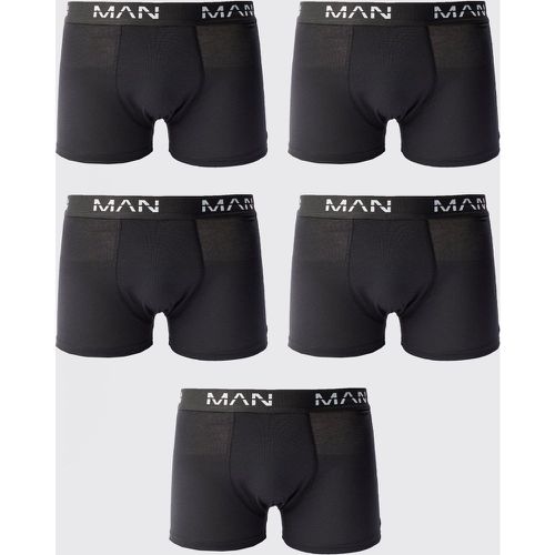 Boxer classici Man Dash Repeat - set di 5 paia - boohoo - Modalova