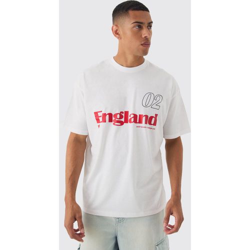 Oversized England T-Shirt, Blanco - boohoo - Modalova