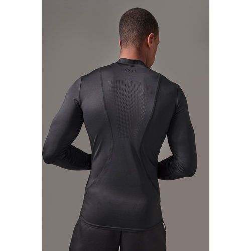 Maglia intima a collo alto Man Active traforata a maniche lunghe - boohoo - Modalova