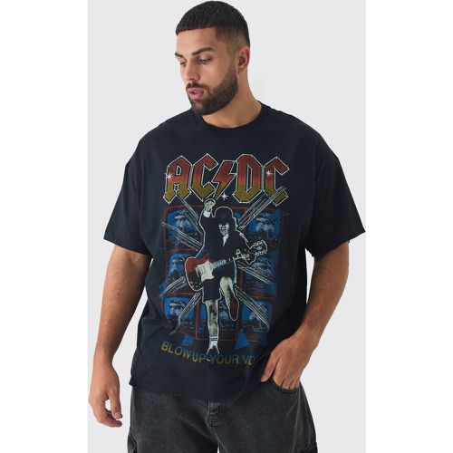 Camiseta Plus Con Estampado De Acdc - boohoo - Modalova