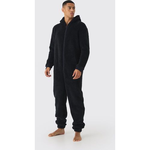 Pijama Enterizo Grueso De Forro Polar Con Capucha Y Botamanga - boohoo - Modalova