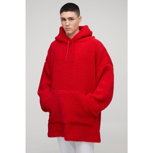 Sudadera Oversize De Forro Polar Con Capucha - boohoo - Modalova