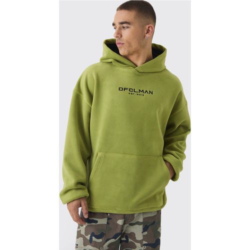 Sudadera Oversize De Forro Polar Con Caída En Los Hombros Y Capucha - boohoo - Modalova