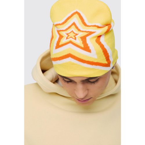 Berretto Beanie con grafica di stelle - boohoo - Modalova