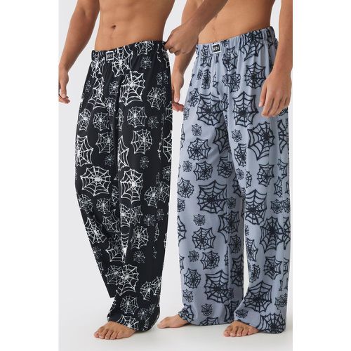 Pantaloni da casa Man con ragnatele - set di 2 paia - boohoo - Modalova