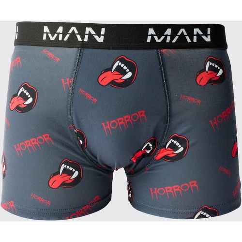 Boxer con stampa Man Horror Fangs - set di 2 paia - boohoo - Modalova