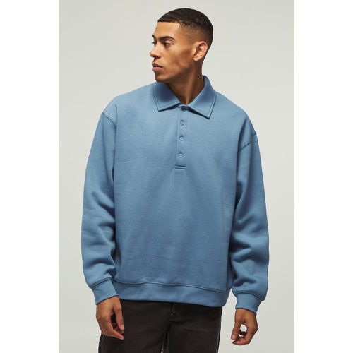 Polo Oversize Grueso De Manga Larga Con Sudadera - boohoo - Modalova