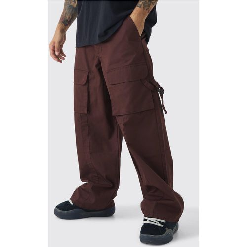 Pantaloni Cargo extra comodi in nylon ripstop con fibbia - boohoo - Modalova