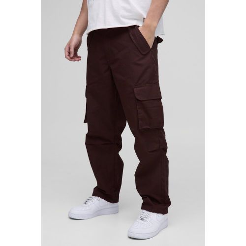 Pantaloni Cargo Skater Fit in nylon ripstop - boohoo - Modalova