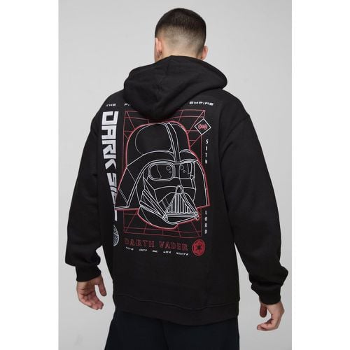 Felpa oversize con stampa ufficiale di Star Wars Disney e cappuccio - boohoo - Modalova