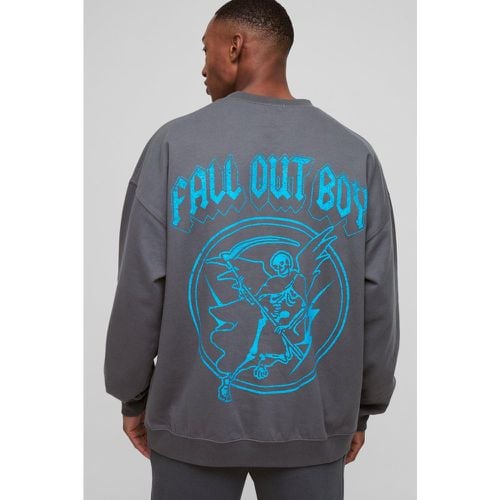 Sudadera Oversize Con Estampado De Fall Out Boy - boohoo - Modalova