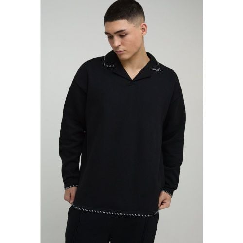 Sudadera Oversize Recta Estilo Polo Con Solapas - boohoo - Modalova