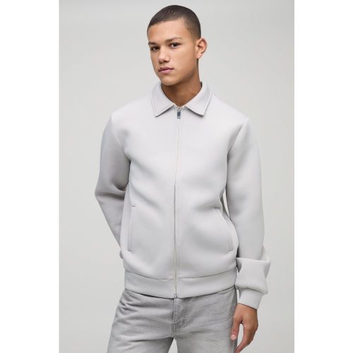 Giacca Harrington in Scuba rivestito - boohoo - Modalova