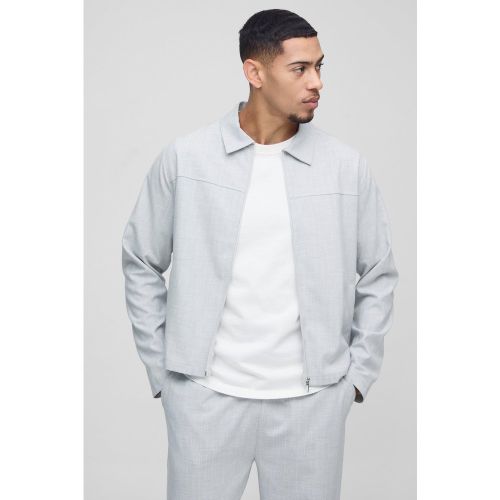 Chaqueta Harrington Regular De Rayas - boohoo - Modalova