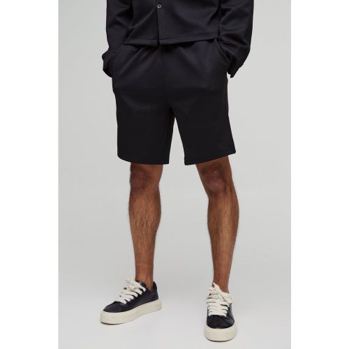 Pantalón Corto Holgado De Scuba Con Cintura Elástica - boohoo - Modalova