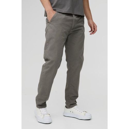 Pantalón Chino Recto Con Cintura Fija - boohoo - Modalova