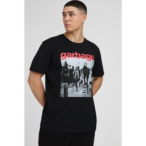 T-shirt oversize ufficiale con stampa Garbage Band - boohoo - Modalova