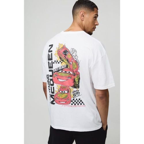 T-shirt oversize ufficiale Disney con stampa di Saetta McQueen - boohoo - Modalova