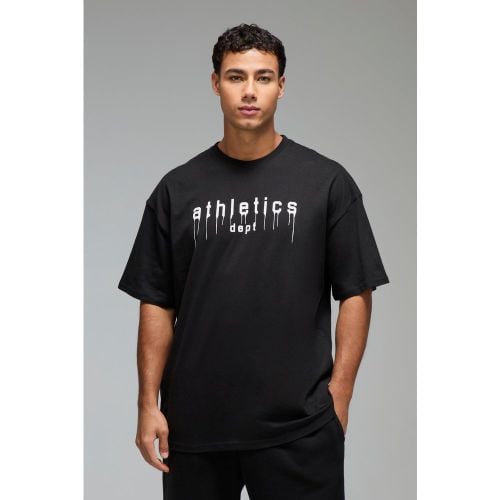 Camiseta Oversize Man Active Con Estampado Athletics Dept - boohoo - Modalova