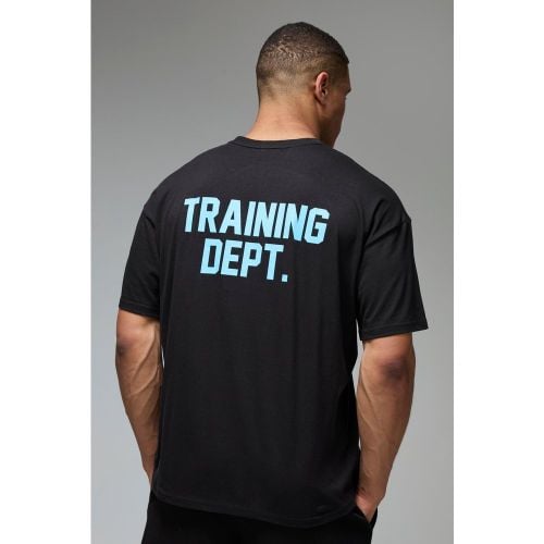 Camiseta Man Active Oversize Con Estampado Training Dept - boohoo - Modalova