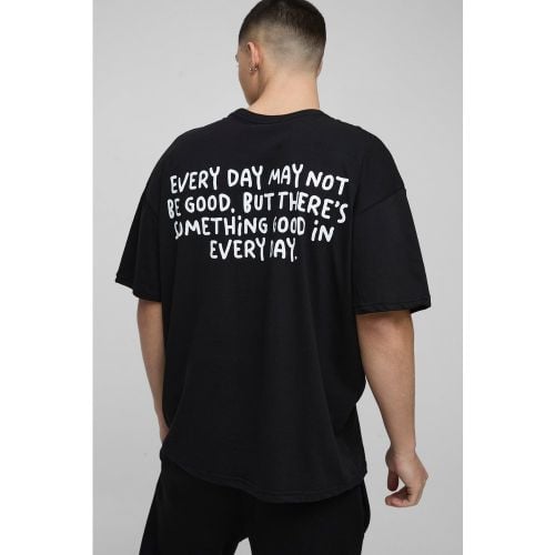 Camiseta Oversize Con Estampado Gráfico Everyday - boohoo - Modalova