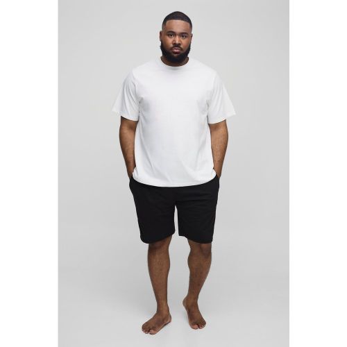 Conjunto Plus Man Para Estar En Casa De Camiseta Y Pantalón Corto - boohoo - Modalova