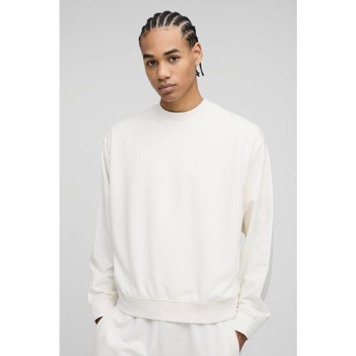 Sudadera Oversize Básica Recta Con Cuello Extendido - boohoo - Modalova