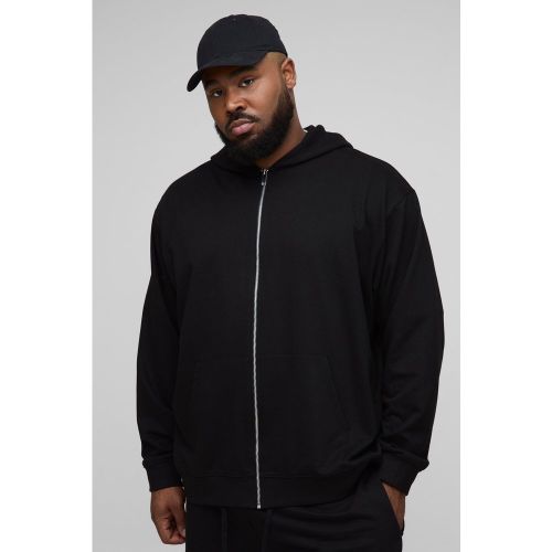 Sudadera Plus Oversize Básica Con Capucha Y Cremallera - boohoo - Modalova