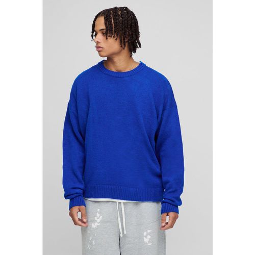 Maglione squadrato oversize in maglia spazzolata - boohoo - Modalova