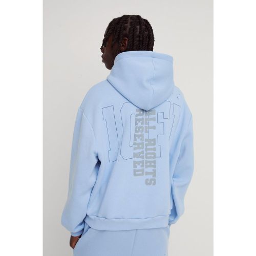 Sudadera Oversize Recta Official Universitaria Con Capucha - boohoo - Modalova