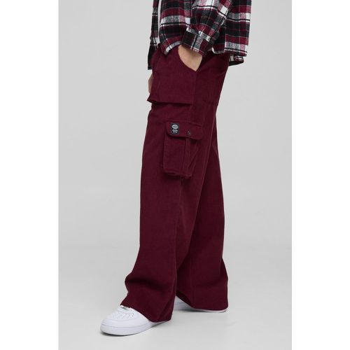 Pantalón Cargo Holgado De Pana - boohoo - Modalova