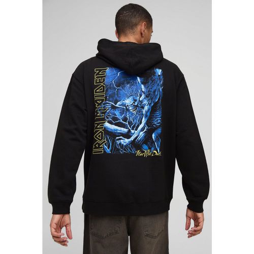 Sudadera Oversize Con Capucha Y Estampado De Iron Maiden - boohoo - Modalova