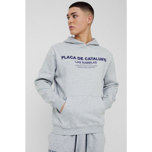 Sudadera Con Capucha Y Estampado Gráfico De Placa De Catalunya - boohoo - Modalova