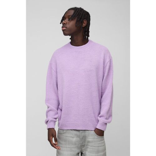 Maglione squadrato oversize in maglia spazzolata - boohoo - Modalova